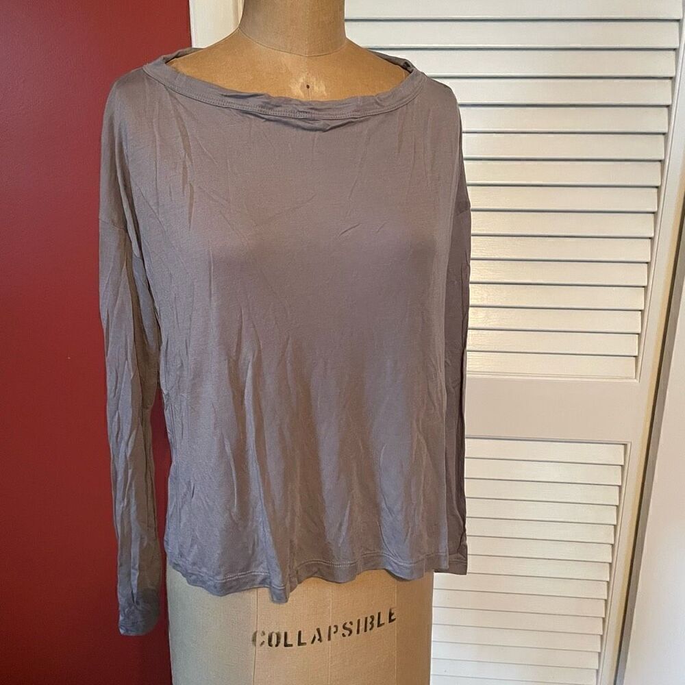 J CREW | light gray long sleeve boat neck XS